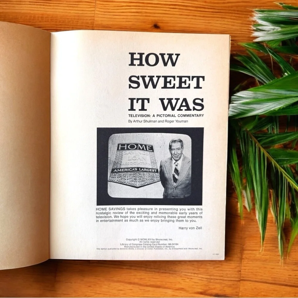 VINTAGE “How Sweet It Was” Television Pictorial Book (1971)